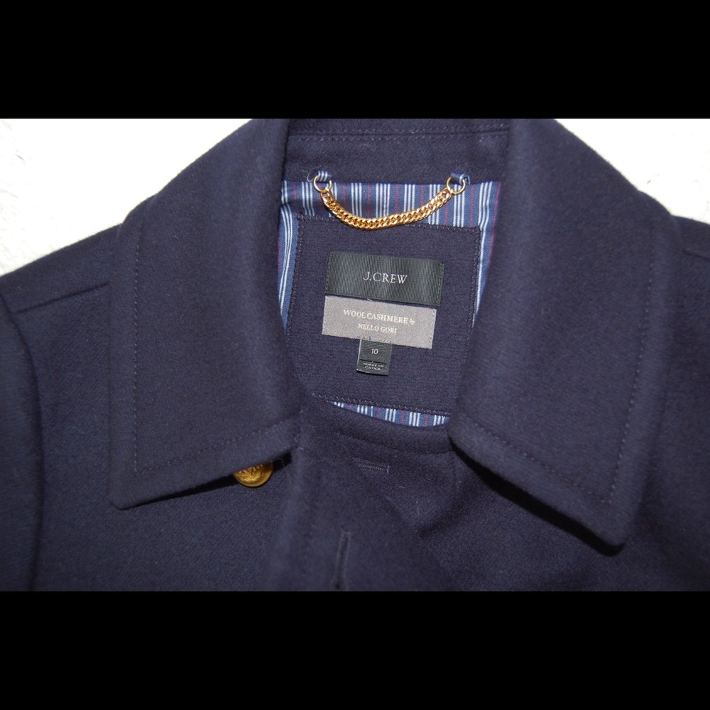 J crew wool cashmere double breasted topcoat 10 - Picture 3 of 8